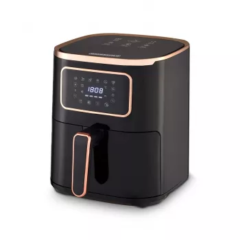 Karšto oro gruzdintuvė HEINRICH'S HFR 8216 — 5,0 L, 1450 W, Juoda, LED, Liečiamas valdymas