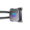 Vandens aušintuvas ENDORFY Navis F360 ARGB Black — 360 mm radiatorius, 3x 120×25 mm ventiliatoriai, 250–1800 RPM, siurblys 1600–2600 RPM, LGA 1700/AM5/AM4