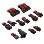 Laidų/Adapterių rinkinys Kolink Core Pro 12V-2x6 Type 2 pintas, Jet Black/Racing