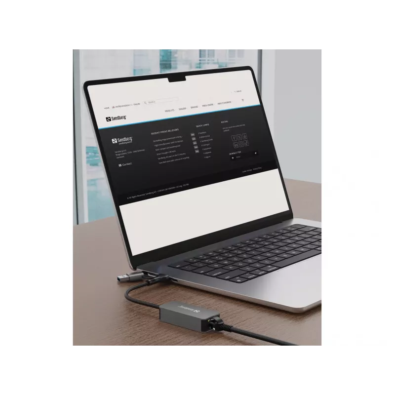USB-C/A adapteris SANDBERG 136-68 su 2,5 GbE RJ45 eterneto prievadu