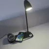 Stalinė lempa Tellur TLL151361 su belaidžiu Qi įkrovikliu ir Bluetooth garsiakalbiu, reguliuojamu apšvietimu