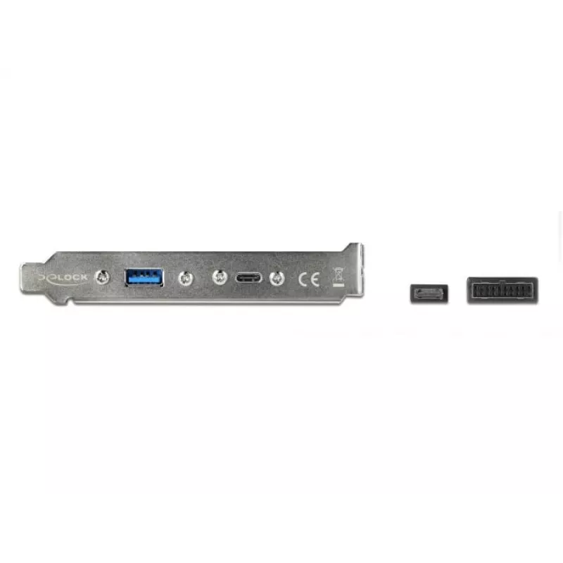 DeLOCK 89934 lizdo juostelė su 1 x USB Type-C ir 1 x USB Type-A prievadu