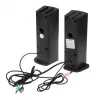 2 in 1 PC garsiakalbis Soundbar kompiuteriui su RGB LED apšvietimu, stereo, USB, 2 x 3W, AUX 3.5 mm