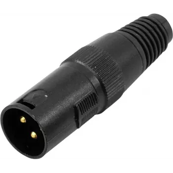 XRL 3 kontaktų jungtis Omnitronic 30208430 – vyriška/moteriška garso jungtis, 3 kontaktai