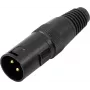 XRL 3 kontaktų jungtis Omnitronic 30208430 – vyriška/moteriška garso jungtis, 3 kontaktai