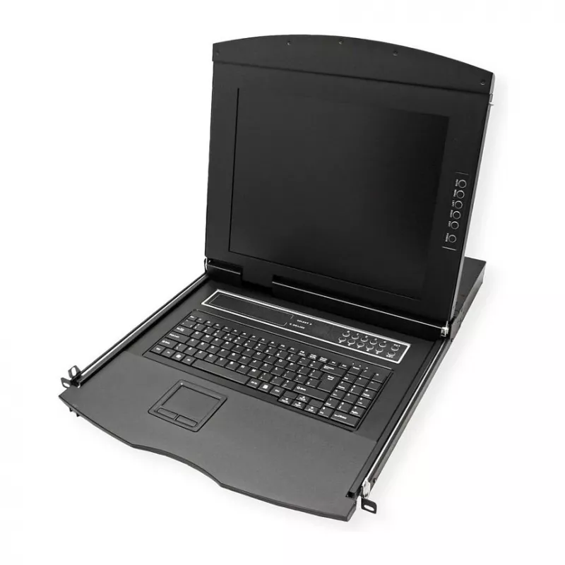 Rack konsolė VALUE 26.99.0160 1U, 17 colių (43,2 cm) LCD 1280x1024, USB klaviatūra/pelė, juoda