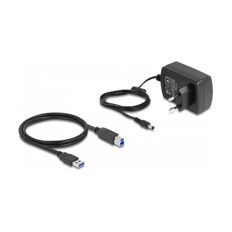 DeLOCK USB dviejų SATA HDD/SSD diskų stotelė su klonavimo funkcija ir kortelių skaitytuvu