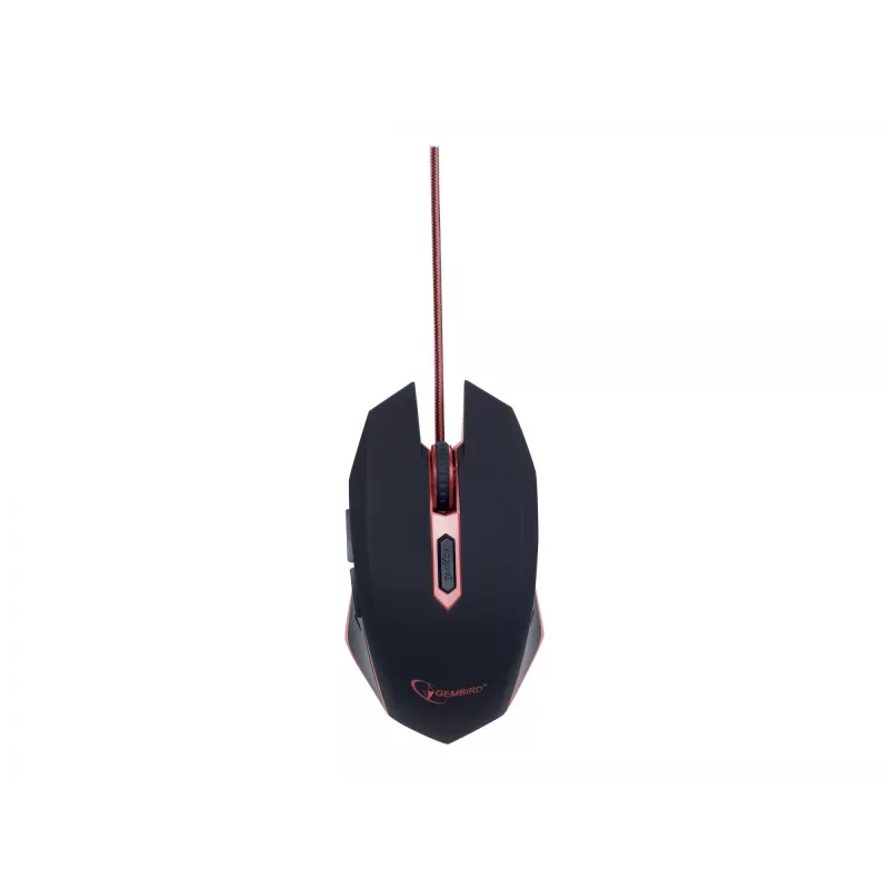 PELĖ USB OPTINĖ ŽAIDIMŲ / RAUDONA MUSG-001-R GEMBIRD