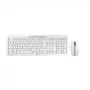 Belaidis klaviatūros ir pelės rinkinys CHERRY Stream Desktop Recharge, QWERTZ, vokiškas išdėstymas, pilka