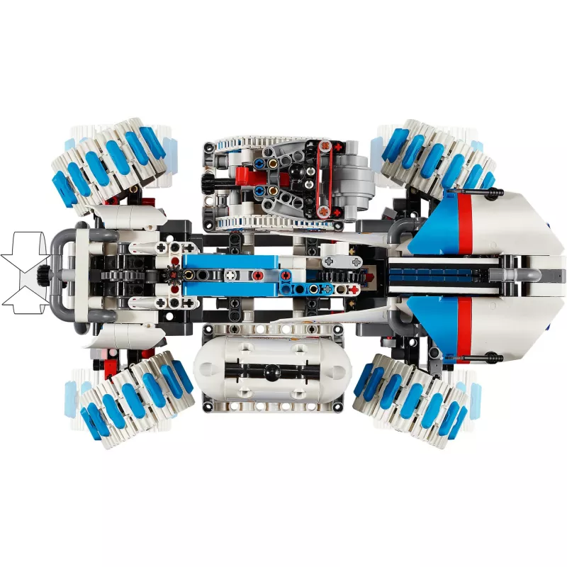 LEGO Technic 42211 Mėnulio bazės roveris – statybinis rinkinys, 1082 dalių, modulinė konstrukcija, 130×310×190 mm