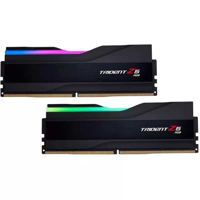 DIMM 32 GB DDR5-6000 (2x 16 GB) Dual-Kit, Arbeitsspeicher schwarz, F5-6000J2836G16GX2-TZ5RK, Trident Z5 RGB, INTEL XMP