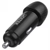 Automobilinis kroviklis Unitek P1400A su USB-C ir USB-A, 38 W, Quick Charge 3.0, įėjimas 12–24 V, juodas