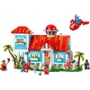 LEGO rinkinys Disney 43268 Paplūdimio namas – modulinis namas, 834 detalės, 5 minifigūrėlės, nuo 9 metų