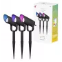 Hombli Outdoor Smart Spot Light Kit HBSK-0100 lauko išmanieji šviestuvai (3 vnt.), Bluetooth, juoda