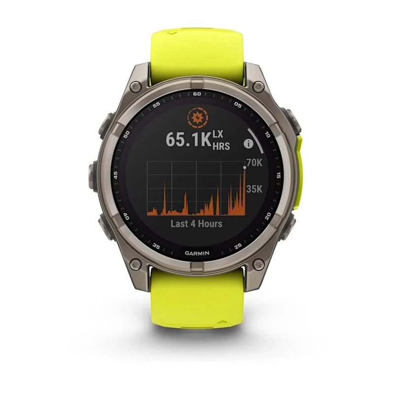 Garmin fenix 8 3,3 cm (1,3 inch) 47 mm skaitmeninis jutiklinis ekranas 260 x 260 pikselių titano korpusas su Wi-Fi ir GPS