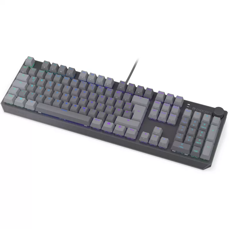 Thock V2, žaidimų klaviatūra pilka, DE išdėstymas, ENDORFY Red