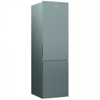Šaldytuvas INDESIT INKS 1401 S4E | Energijos klasė E | Laisvai pastatomas | Kombinuotas | Aukštis 202.5 cm | Šaldytuvo talpa 266 L | Šaldiklio talpa 120 L | 38 dB | Sidabrinis