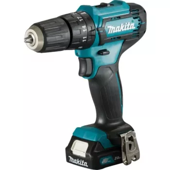 Makita HP333DSAX1 – Akumuliatorinis veržliasukis – 2 greičiai – Raktinis griebtuvas 10 mm – 30 N·m – 2 baterijos – 12 V