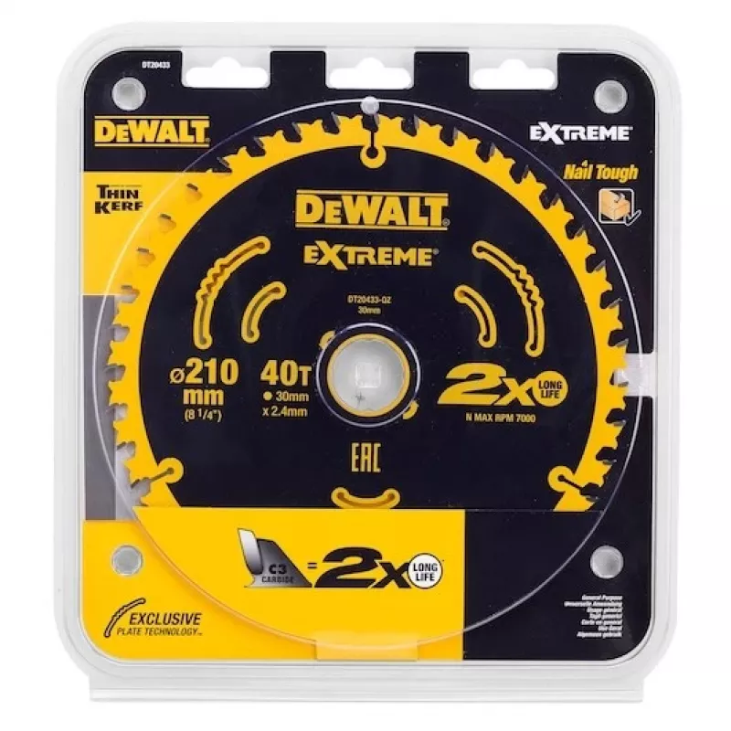 Pjūklo diskas cirkuliaciniam pjūklui DeWALT DT20433-QZ 1 vnt.