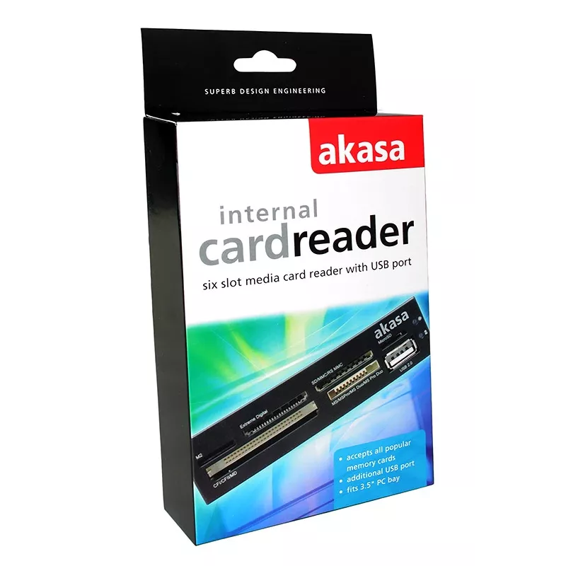 Akasa AK-ICR-07 vidinis kortelių skaitytuvas USB 2.0
