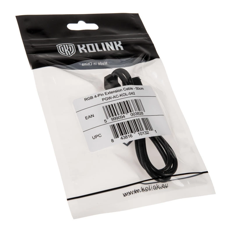 Prailginimo laidas ARGB 4-pin Kolink 0,5 m, 4-pin į 4-pin