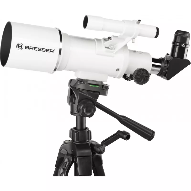 Bresser Optics CLASSIC 70/350 Refraktor 140x juoda, balta