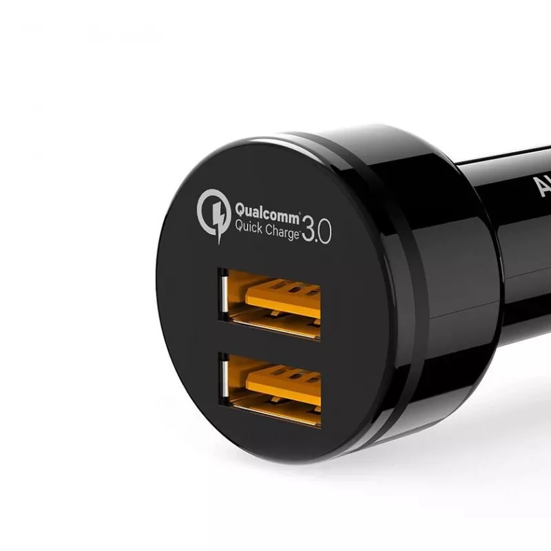 Automobilinis greitasis įkroviklis CC-T8 2xUSB 3.0 6A 36W + micro USB laidas 1m