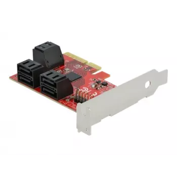 DeLOCK 6 prievadų SATA PCI Express x4 kortelė Low Profile