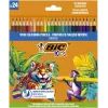 BIC spalvoti pieštukai Kids Smooth 24 spalvų rinkinys