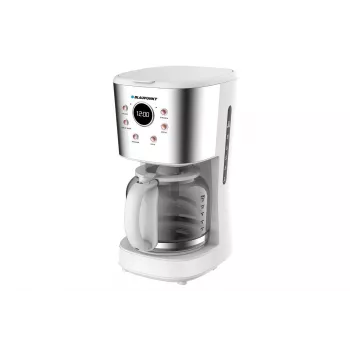 Blaupunkt CMD802WH kavos virimo aparatas su laikrodžiu, 1,5 l, sidabrinis