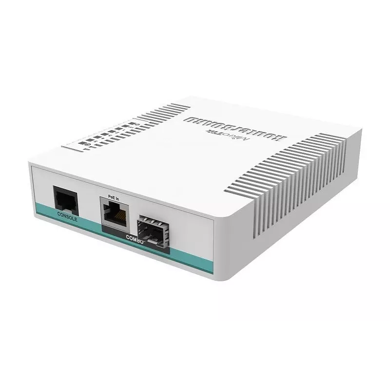 Mikrotik CRS106-1C-5S tinklo jungiklis Gigabit Ethernet (10/100/1000) su PoE, baltas