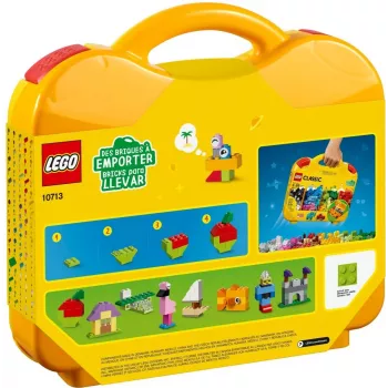 LEGO 10713 Classic Creative kelioninis dėklas su spalvingomis kaladėlėmis