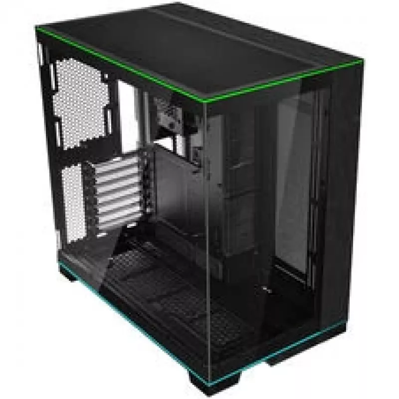 Lian Li O11 Dynamic EVO RGB PC korpuso rinkinys, Midi-Tower, ARGB, grūdintas stiklas + 6x UNI FAN SL-INF Reverse Blade ventiliatorius - juoda