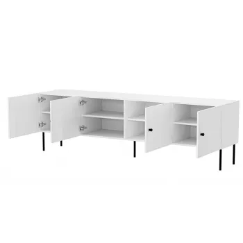 4D RTV spintelė PALAZZO BIS 201x40x60 baltas matinis