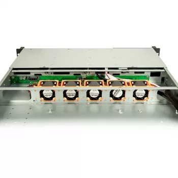 Inter-Tech IPC 1U-1404 stovas juodas, nerūdijantis plienas