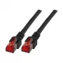 EFB-Elektronik RJ45 jungiamasis laidas Cat.6 S/FTP LSZH juodas 50m (K5515.50)