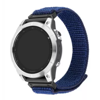 Pakeičiamas sportinis dirželis FIXED, skirtas Garmin QuickFit 22 mm – tamsiai mėlynas nailonas, 160–210 mm