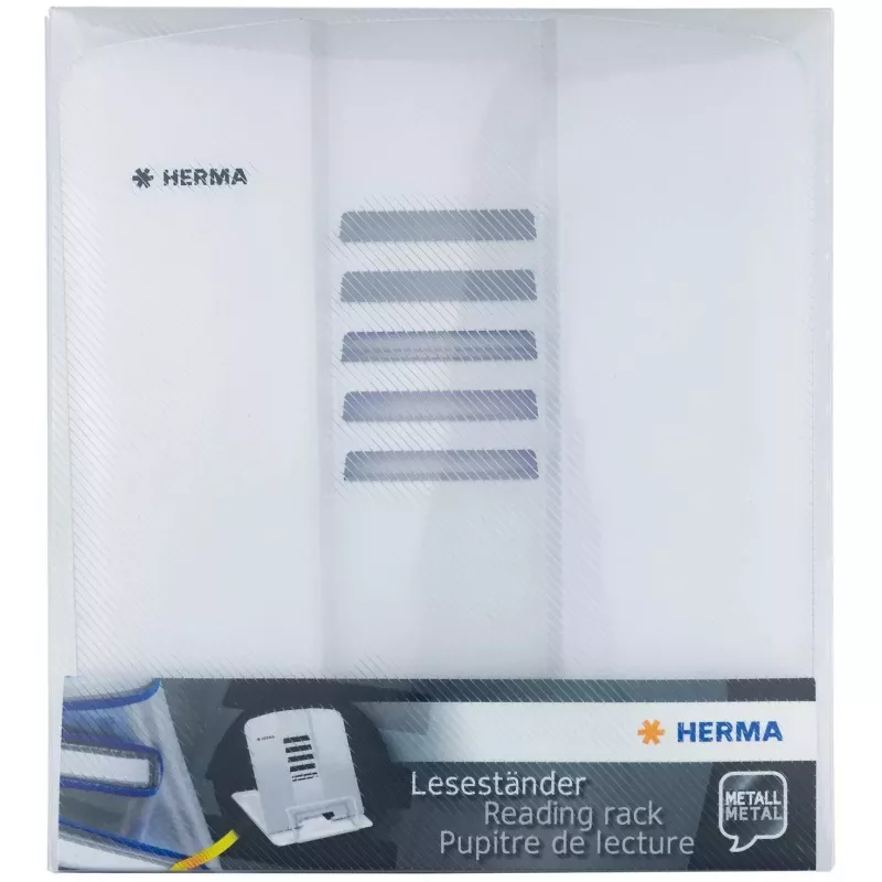 Knygų laikiklis HERMA 19963 Baltas metalinis