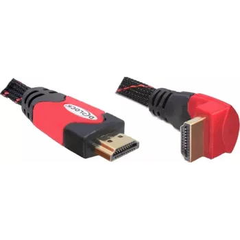 HDMI kabelis DeLOCK 3 m HDMI A tipo standartinis juodas raudonas