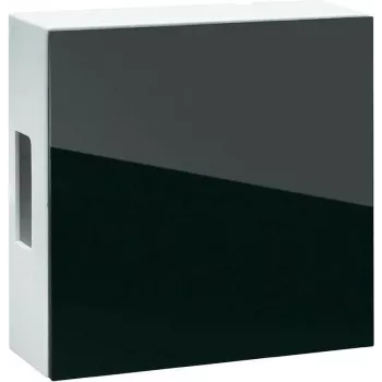 Grothe GONG 465A Bw/black – belaidis durų skambutis, juodas/baltas, plieninis, laidinis, 83 dB, AC / baterija, 8–12 V