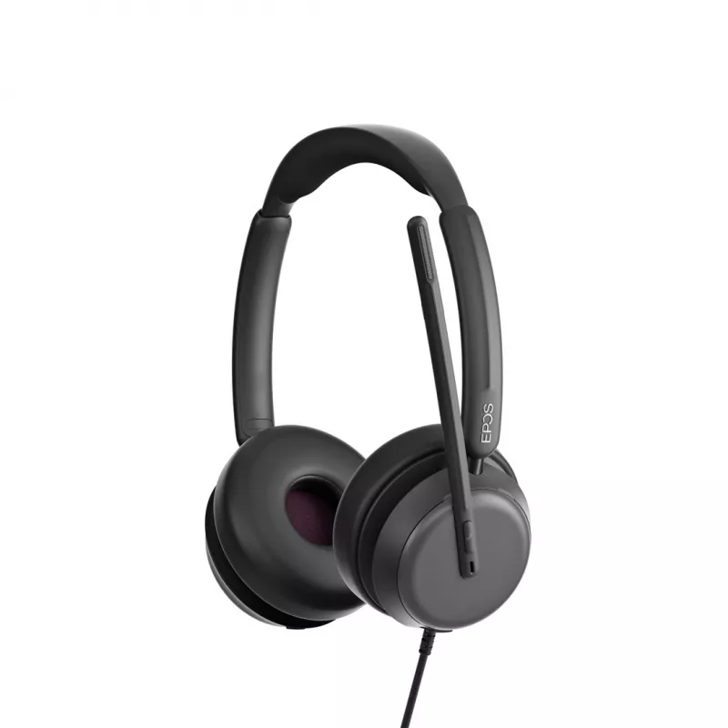 Ausinės EPOS IMPACT 860 ANC laidinės, ant galvos, biurui / skambučių centrui, USB-C, juodos