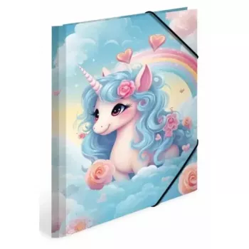 HERMA A4 aplankas su elastine juostele Happy Unicorns