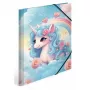 HERMA A4 aplankas su elastine juostele Happy Unicorns