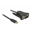 Delock 62964 USB-C į RS-232 DB9 serijinis adapteris, 1,8 m, juodas