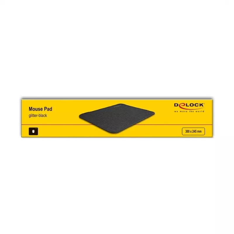 Pelėdė DeLOCK blizganti-juoda 300x245mm guminė neslystanti