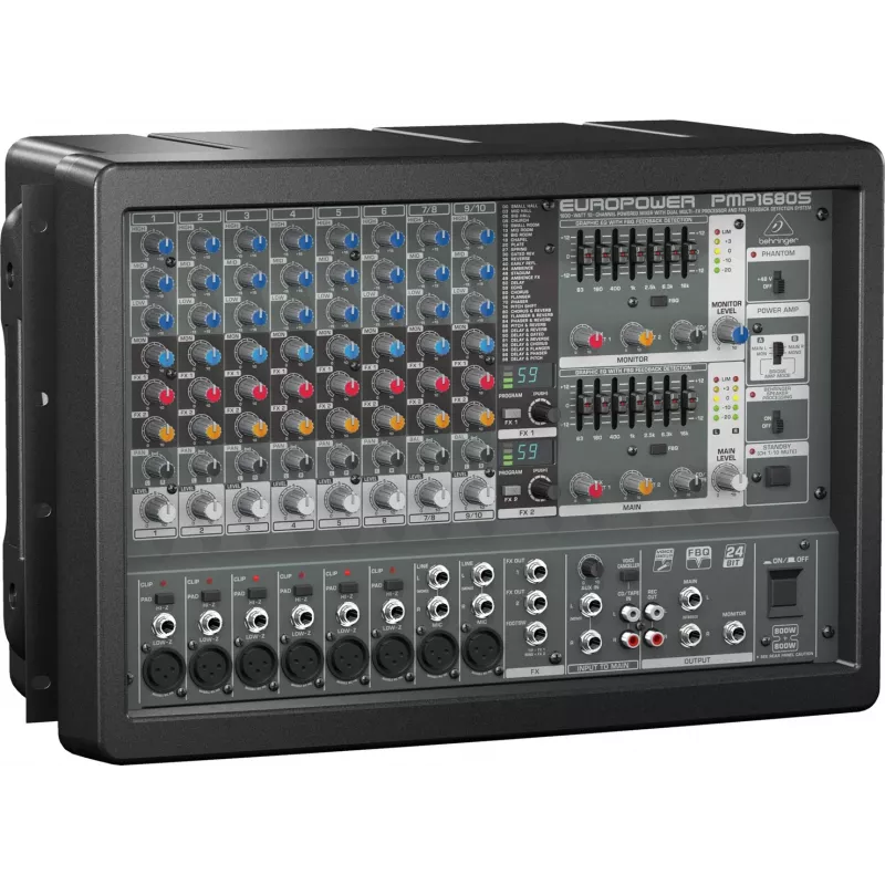 Behringer PMP1680S garso maišytuvas 10 kanalų 10–200000 Hz juodas