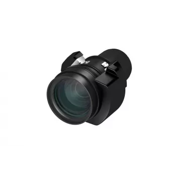 Projektoriaus objektyvas Epson ELPLM15 vidutinio nuotolio L1500/L1700 serijoms – priartinimas 1–1,6, židinys 14,8–17,7 mm, svoris 1,9 kg