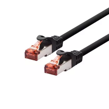 LOGON TCF66F003BL tinklo jungiamasis laidas Cat6a F/UTP (FTP) juodas, 0,3 m, RJ-45–RJ-45