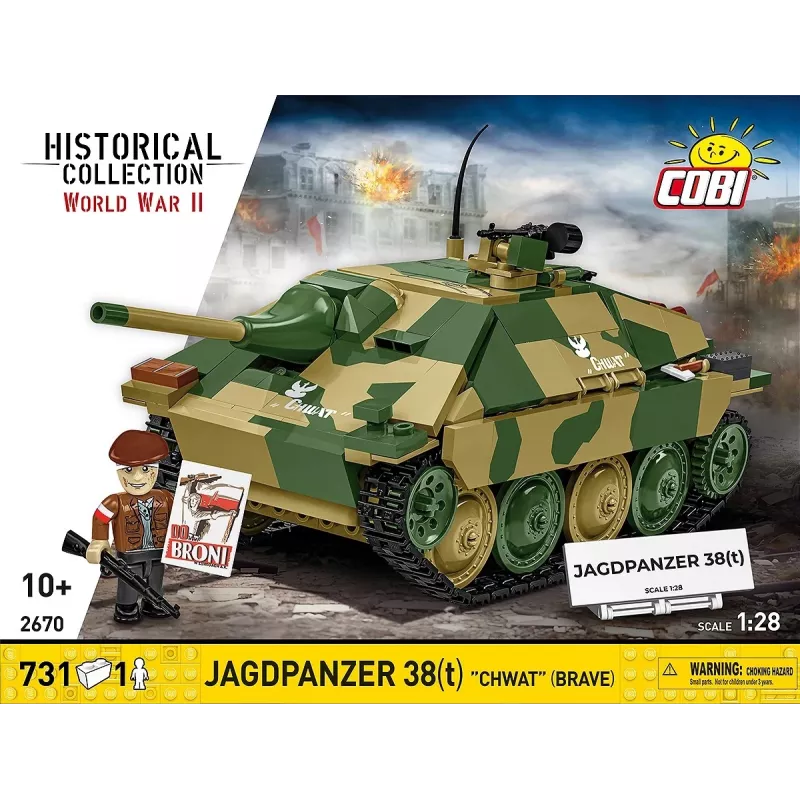 Cobi Blocks Jagdpanzer 38t Brave konstruktorius, 731 detalė