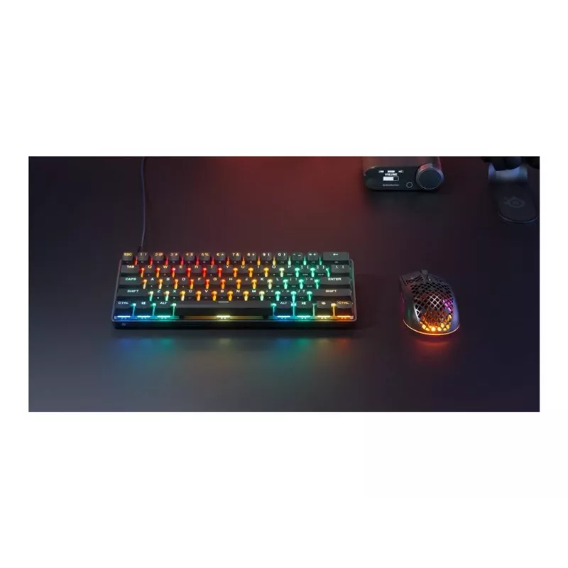 Mechaninė klaviatūra STEELSERIES Apex Pro Mini Gen 3 US – 65% išdėstymas, RGB, karštai keičiami jungikliai